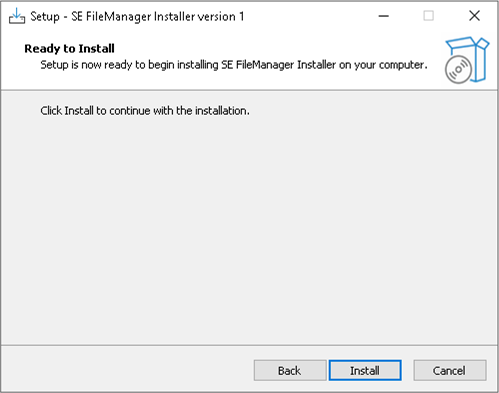 Tela com o passo 2 para atualização do File Manager