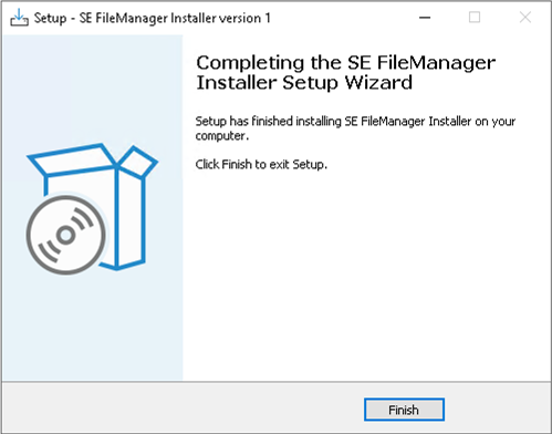 Tela com o passo 3 para atualização do File Manager